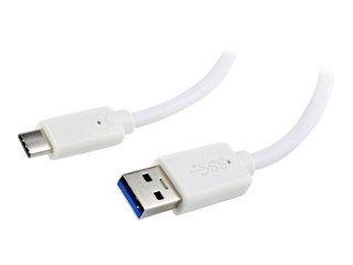Cablexpert - Kabel USB - USB-C (M) do USB Typ A (M) - USB 3.0 - 3 A - 10 cm - odlewany - biały