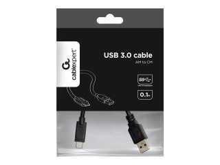 Cablexpert - Kabel USB - USB-C (M) do USB Typ A (M) - USB 3.1 - 10 cm - odlewany - czarny