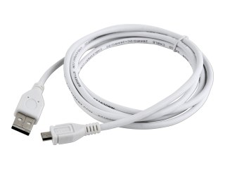 Cablexpert - Kabel USB - Micro-USB Typ B (M) do USB (M) - USB 2.0 - 1.8 m - odlewany - biały
