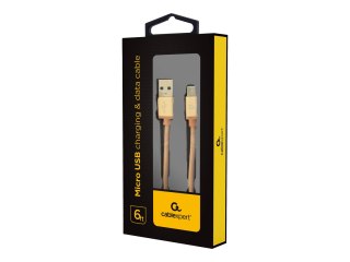 Cablexpert - Kabel USB - Micro-USB Typ B (M) do USB (M) - USB 2.0 - 1.8 m - złoty