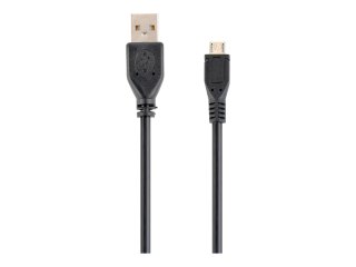 Cablexpert - Kabel USB - Micro-USB Typ B (M) do USB (M) - USB 2.0 - 10 cm - odlewany - czarny