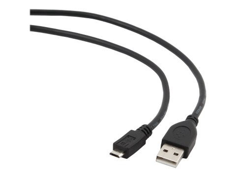 Cablexpert - Kabel USB - Micro-USB Typ B (M) do USB (M) - USB 2.0 - 10 cm - odlewany - czarny