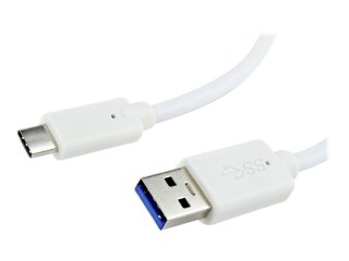 Cablexpert - Kabel USB - USB Typ A (M) do USB-C (M) - USB 3.1 - 3 A - 1.8 m - odlewany - biały