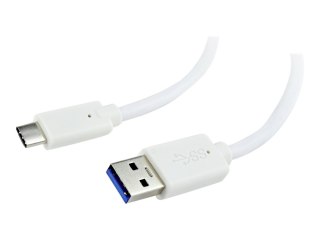 Cablexpert - Kabel USB - USB Typ A (M) do USB-C (M) - USB 3.1 - 3 A - 1 m - odlewany - biały