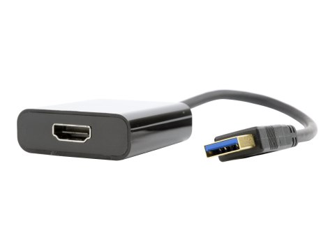 Cablexpert - Kabel przejściowy - USB Typ A męski do HDMI żeński - 15 cm - czarny - obsługa 1080p