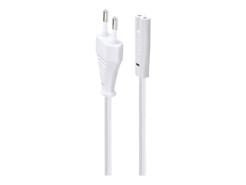 Cablexpert - Kabel zasilający - Europlug (M) do power IEC 60320 C7 - 250 V - 2.5 A - 1.8 m - biały