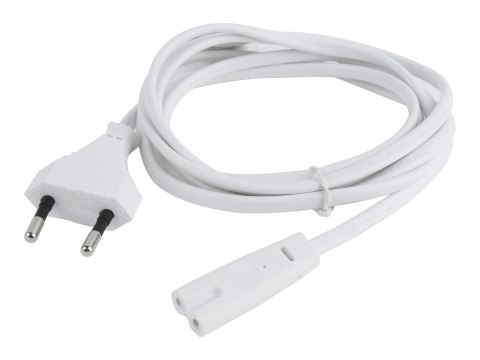 Cablexpert - Kabel zasilający - Europlug (M) do power IEC 60320 C7 - 250 V - 2.5 A - 1.8 m - biały