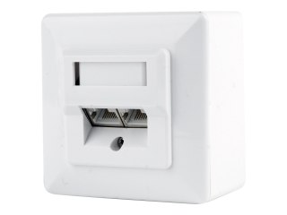Cablexpert MWS-2S6-01 - Gniazdo-wyjście - RJ 45 - 2 gniazda sieciowe - biały