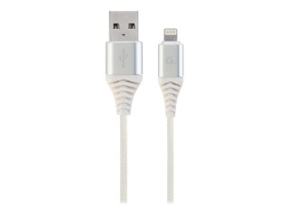 Cablexpert Premium - Kabel Lightning - USB męski do Lightning męski - 1 m - biały, srebrny