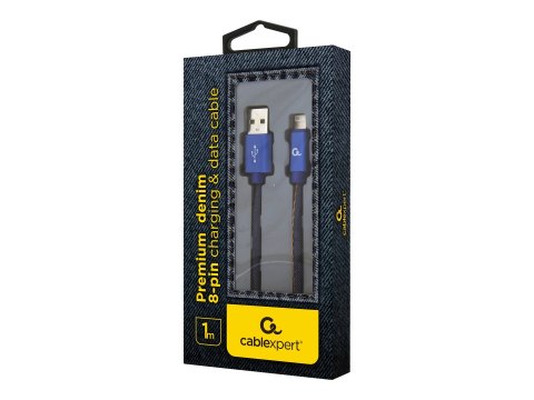 Cablexpert Premium - Kabel Lightning - USB męski do Lightning męski - 1 m - niebieski