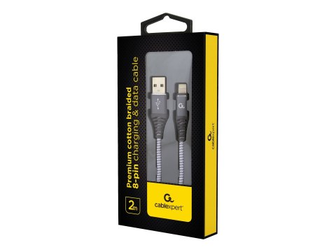 Cablexpert Premium - Kabel Lightning - USB męski do Lightning męski - 2 m - biały, kosmiczna szarość