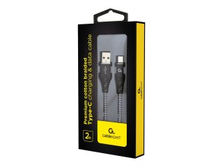 Cablexpert Premium - Kabel USB - USB-C (M) do USB (M) - USB 2.0 - 2.1 A - 2 m - czarny, biały