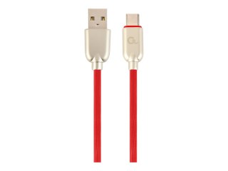 Cablexpert Premium - Kabel USB - USB-C (M) do USB (M) - USB 2.0 - 2.1 A - 2 m - czerwony