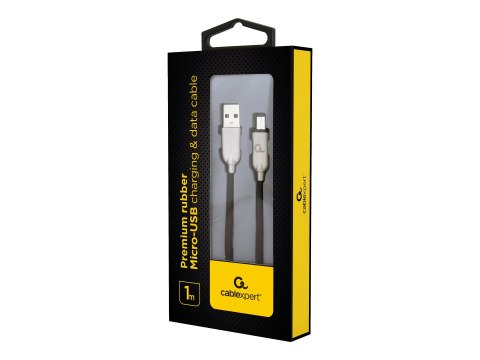 Cablexpert Premium - Kabel USB - Micro-USB Typ B (M) do USB (M) - USB 2.0 - 2.1 A - 1 m - czarny