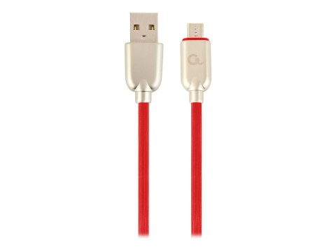 Cablexpert Premium - Kabel USB - Micro-USB Typ B (M) do USB (M) - USB 2.0 - 2.1 A - 1 m - czerwony