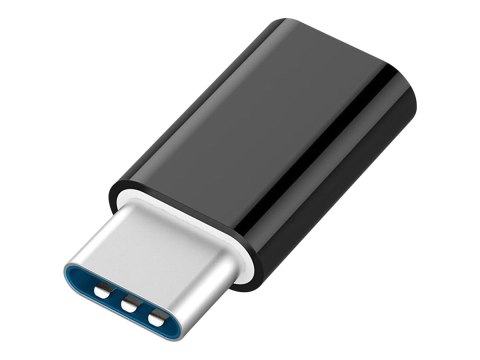 Cablexpert - Przejściówka USB - USB-C (M) do Micro-USB Typ B (F) - USB 2.0 - czarny