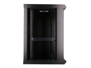 Extralink - Stojak szafa - 600x450 mm - do montażu na ścianie - czarny - 12U - 19"