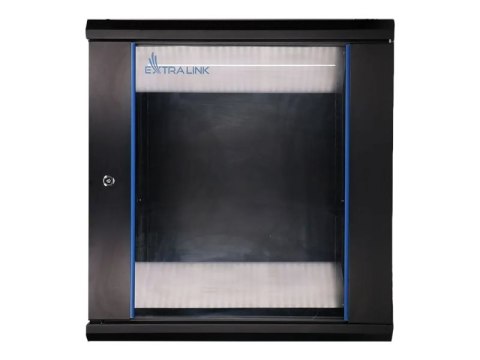 Extralink - Stojak szafa - 600x450 mm - do montażu na ścianie - czarny - 12U - 19"