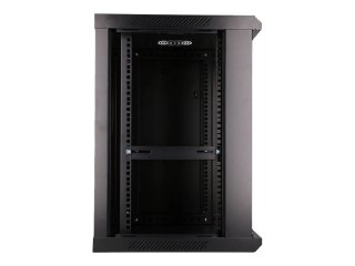 Extralink - Stojak szafa - 600x600 mm - do montażu na ścianie - czarny - 12U - 19"