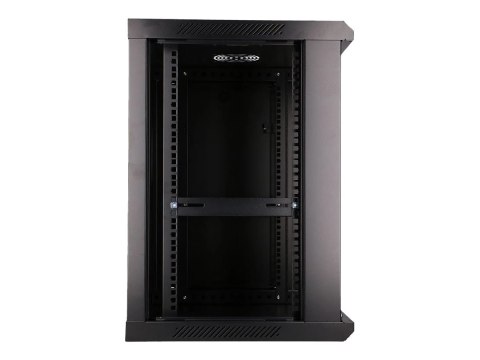 Extralink - Stojak szafa - 600x600 mm - do montażu na ścianie - czarny - 12U - 19"