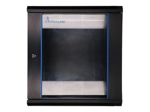 Extralink - Stojak szafa - 600x600 mm - do montażu na ścianie - czarny - 12U - 19"