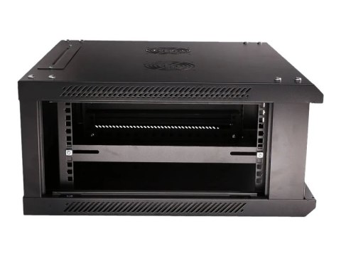 Extralink - Stojak szafa - 600x600 mm - do montażu na ścianie - czarny - 4U - 19"
