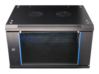 Extralink - Stojak szafa - 600x600 mm - do montażu na ścianie - czarny - 6U - 19"