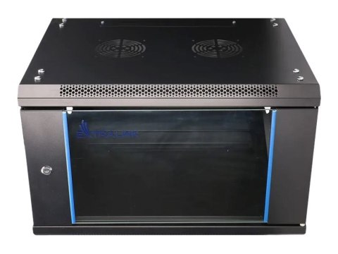 Extralink - Stojak szafa - 600x600 mm - do montażu na ścianie - czarny - 6U - 19"