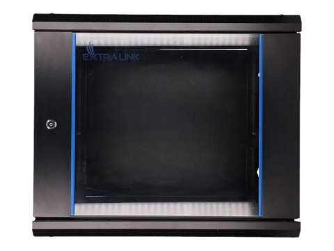 Extralink - Stojak szafa - 600x600 mm - do montażu na ścianie - czarny - 9U - 19"