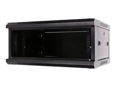 Extralink - Stojak szafa - do montażu na ścianie - czarny - 4U - 19"