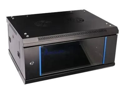 Extralink - Stojak szafa - do montażu na ścianie - czarny - 4U - 19"