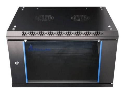 Extralink - Stojak szafa - do montażu na ścianie - czarny - 6U - 19"