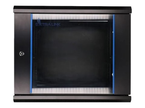 Extralink - Stojak szafa - do montażu na ścianie - czarny - 9U - 19"