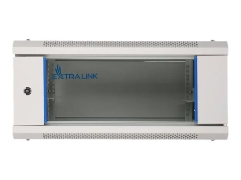Extralink - Stojak szafa - do montażu na ścianie - szary - 4U - 19"
