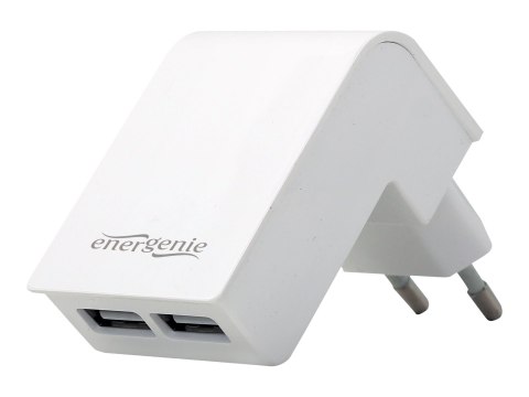 EnerGenie - Zasilacz - 2.1 A - 2 złącza wychodzące (2 x USB) - biały