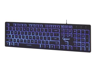 Gembird KB-UML3-01 - Klawiatura - podświetlenie - USB - US - czarny