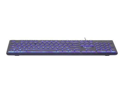 Gembird KB-UML3-01 - Klawiatura - podświetlenie - USB - US - czarny