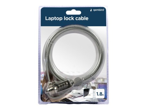 Gembird LK-CL-01 - Kabel blokady notebooka - 1.8 m