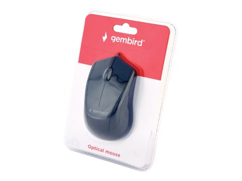 Gembird MUS-3B-02 - Mysz - optyczna - 3 przyciski - przewodowa - USB - czarny - blister