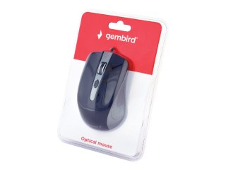Gembird MUS-4B-01-GB - Mysz - optyczna - 4 przyciski - przewodowa - USB - kosmiczna szarość/czerń - blister