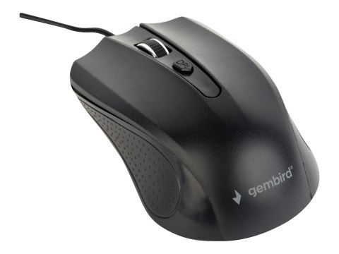 Gembird MUS-4B-01 - Mysz - optyczna - 4 przyciski - przewodowa - USB - czarny - blister