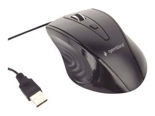 Gembird MUS-4B-02 - Mysz - optyczna - 4 przyciski - przewodowa - USB - czarny - blister