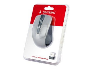 Gembird MUSW-4B-04-BG - Mysz - optyczna - 4 przyciski - bezprzewodowa - 2.4 GHz - odbiornik bezprzewodowy USB - czarny, kosmiczn