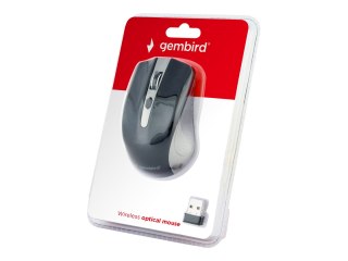 Gembird MUSW-4B-04-GB - Mysz - optyczna - 4 przyciski - bezprzewodowa - 2.4 GHz - odbiornik bezprzewodowy USB - czarny, kosmiczn