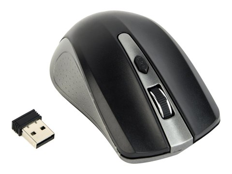 Gembird MUSW-4B-04-GB - Mysz - optyczna - 4 przyciski - bezprzewodowa - 2.4 GHz - odbiornik bezprzewodowy USB - czarny, kosmiczn
