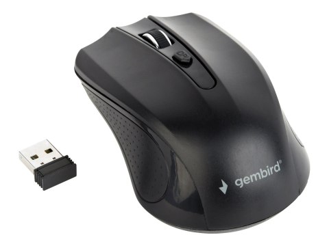 Gembird MUSW-4B-04 - Mysz - optyczna - 4 przyciski - bezprzewodowa - 2.4 GHz - odbiornik bezprzewodowy USB - czarny - blister