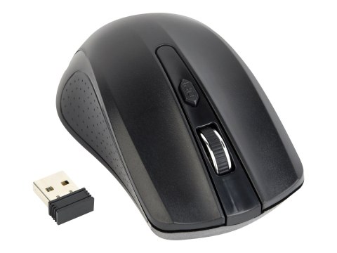 Gembird MUSW-4B-04 - Mysz - optyczna - 4 przyciski - bezprzewodowa - 2.4 GHz - odbiornik bezprzewodowy USB - czarny - blister