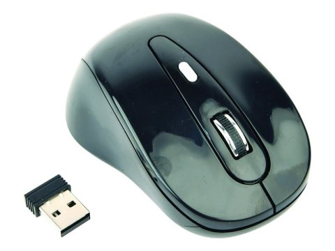 Gembird MUSW-6B-01 - Mysz - optyczna - 6 przyciski - bezprzewodowa - 2.4 GHz - odbiornik bezprzewodowy USB - czarny - blister