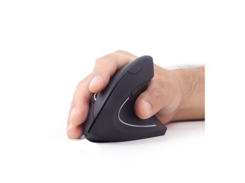 Gembird MUSW-ERGO-01 - Mysz pionowa - ergonomiczna - praworęczna - 6 przyciski - bezprzewodowa - 2.4 GHz - odbiornik bezprzewodo