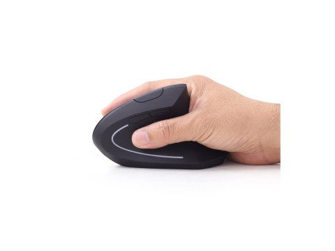 Gembird MUSW-ERGO-01 - Mysz pionowa - ergonomiczna - praworęczna - 6 przyciski - bezprzewodowa - 2.4 GHz - odbiornik bezprzewodo